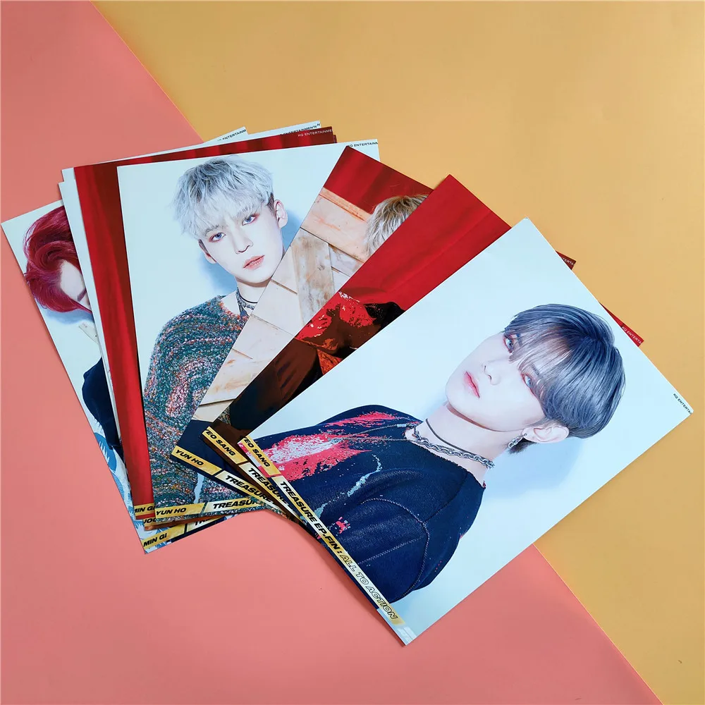 2 шт./компл. Фотокарта Kpop ATEEZ WONDERLAND альбом TREASURE EP. FIN: все в действие Lomo карты Новые