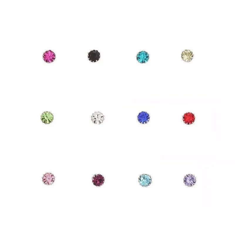 HelloLook 925 стерлингового серебра нос шпильки для пирсинга с украшением в виде