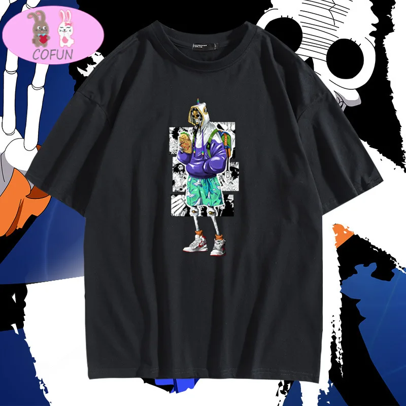 

Хлопковая мягкая модная футболка COFUN в стиле аниме «Брук», модные футболки унисекс в стиле Харадзюку