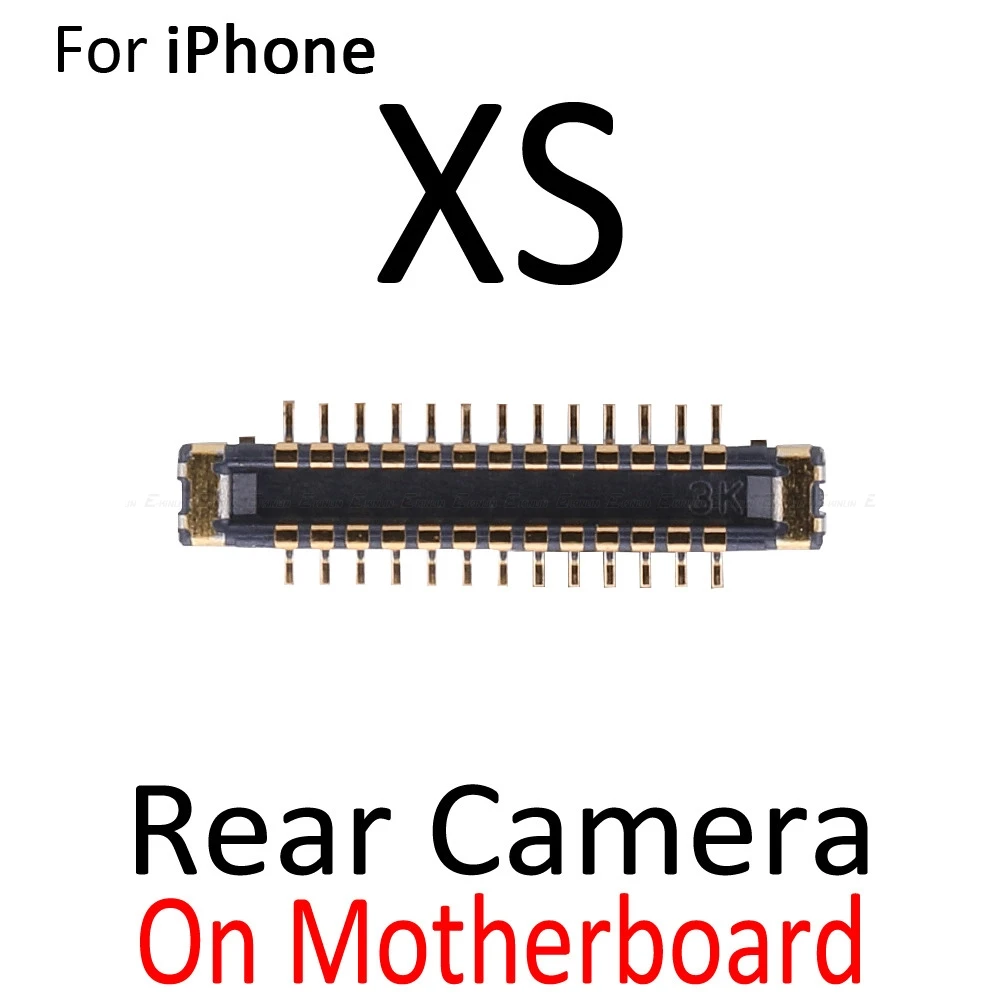 2 шт задняя камера разъем FPC для iPhone X XR XS Max на материнской плате гибкий кабель