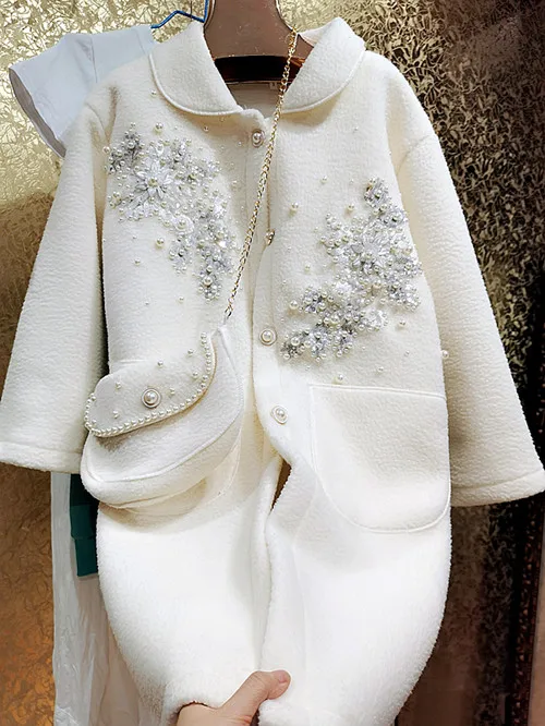 Осенне-зимняя Великолепная Классическая Модная Меховая куртка с бисером и