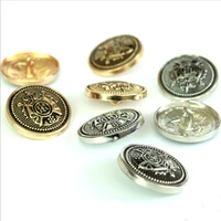 100 pcs high grade double flag metal shank buttons wholesale coat shirt sewing button to buckle gold silver 11 5 25mm