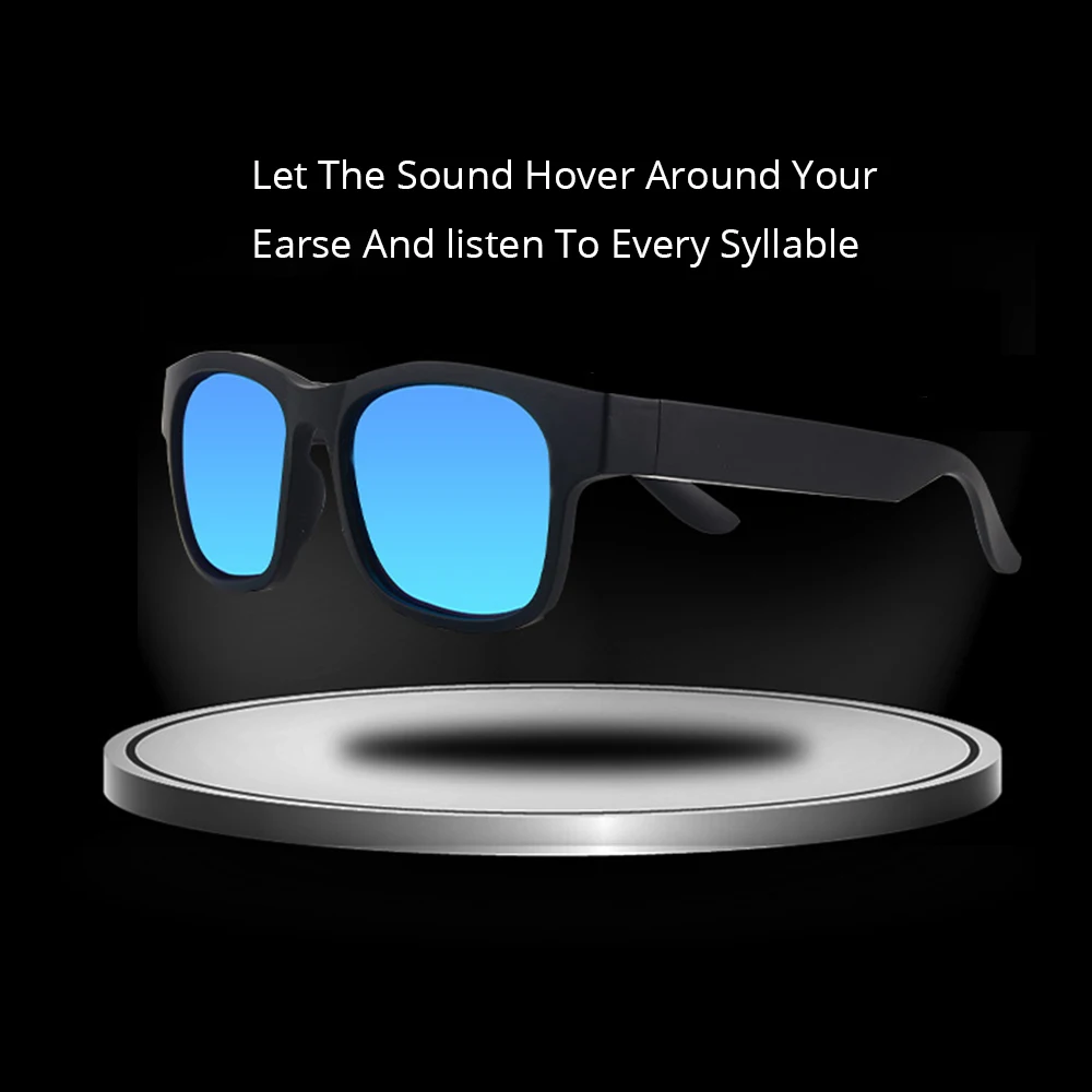 저렴한 Bonoa 스마트 안경 5.0 블루투스 선글라스 전화 안드로이드 및 IOS 블루투스 안경 음악 이어폰 안경 듣기