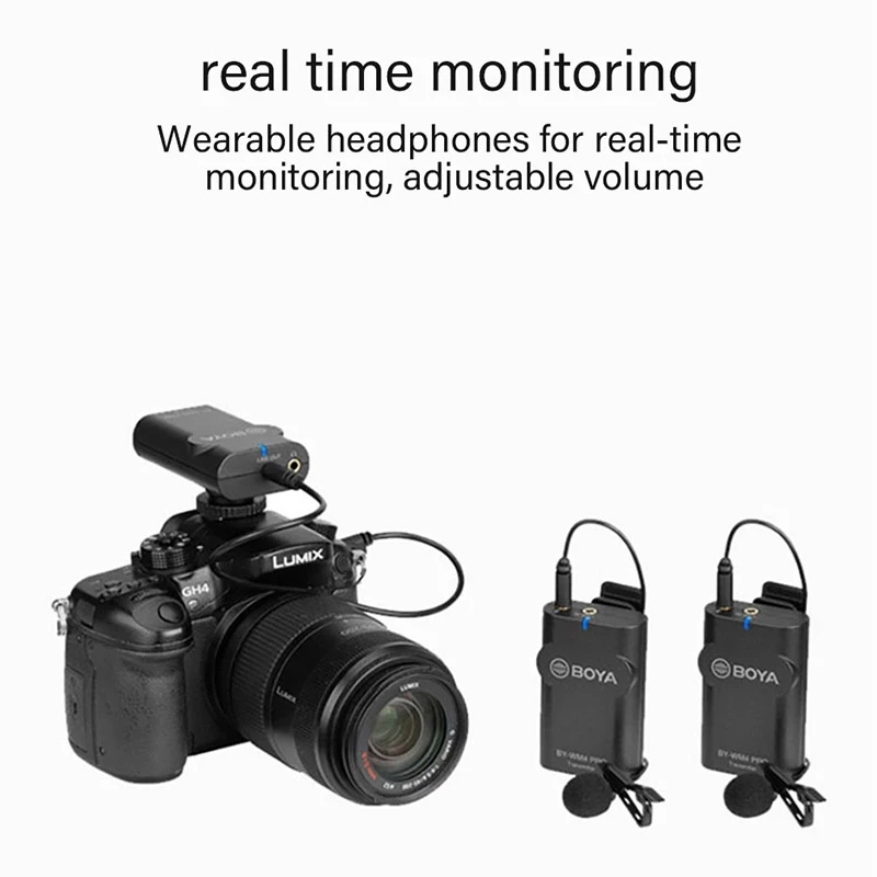 Boya wm4 pro BY WM4 Pro K1/K2 двухканальный 2 4G профессиональный беспроводной микрофон