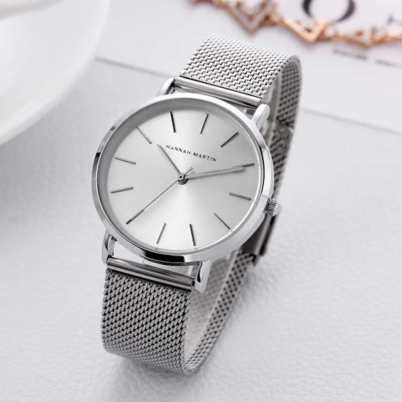 Темпераментная Мода 2019 новые миланские сетчатые женские часы на ремешке