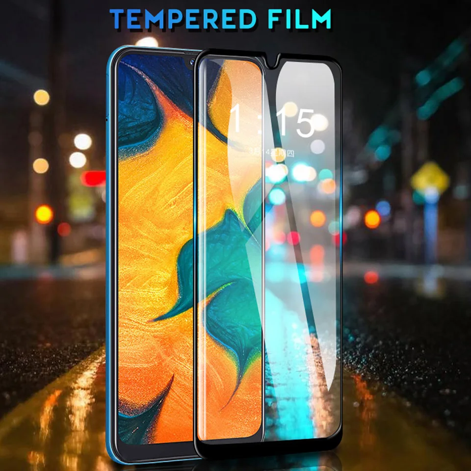 100Pcs/Lot 9D Full Cover Tempered Glass For Samsung Galaxy A10S A20S A30S A50S A70S M30S A01 A4S A8S A6S A20E Protective Film