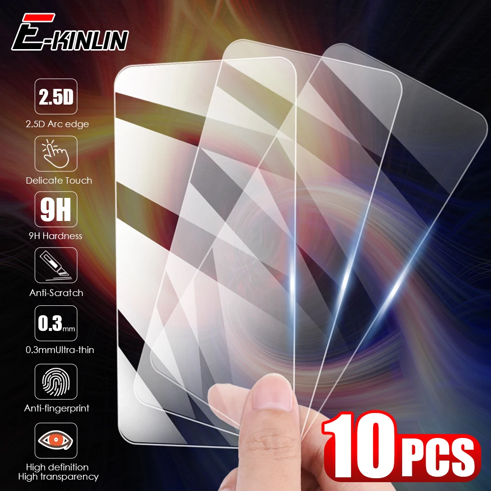 

10pcs/lot Toughened Glass Protective Film For One Plus Oneplus 9R 9RT 9 8T 7T 7 6T 6 5T 5 3T 3 Screen Protector Tempered Glass