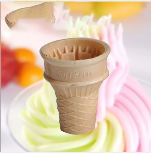 10 шт./компл. мягкий конус для мороженого плоский держатель чашки предварительно
