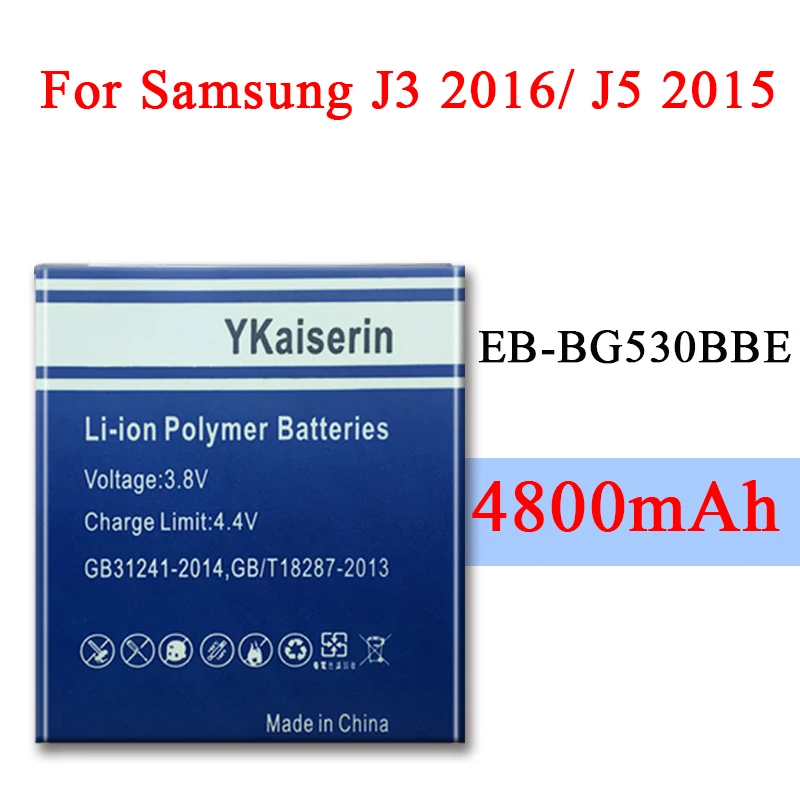 Новый 4800 мА/ч EB BG530BBE батарея для Samsung Galaxy Grand Prime G530 G530F G5308W G531 G531f G531h J3 2016 J5 2015