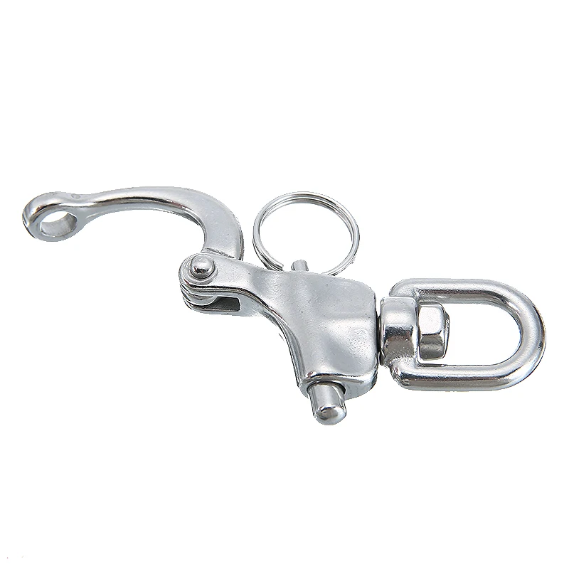 Вращающийся пружинный крючок из нержавеющей стали быстросъемная Скоба для лодки