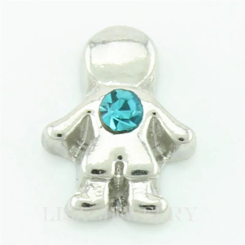 Cute mix 12 цветов подвеска-талисман маленький мальчик и девочка Плавающие Подвески