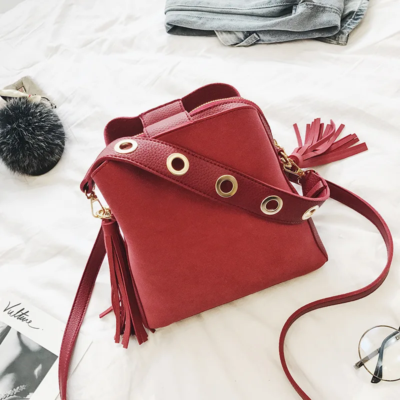 2019 Women Scrub Shoulder Bag Simple Female Crossbody Lady Mini Portable Handbag Vintage Solid color Messenger | Багаж и сумки