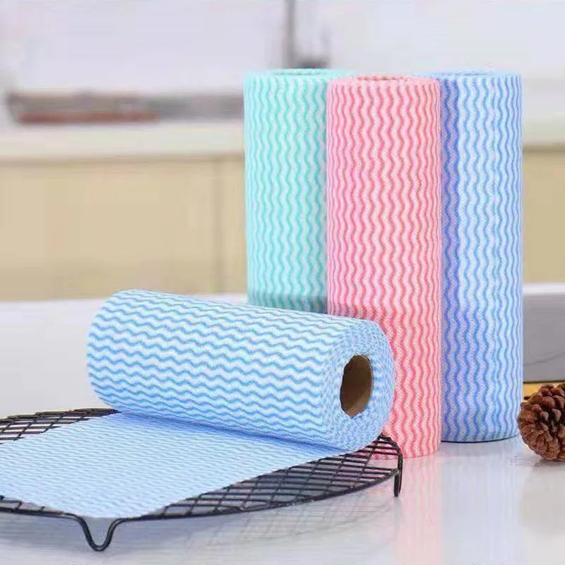 1 рулон одноразовых салфеток Кухня анти-смазка для протирки ветоши эффективный