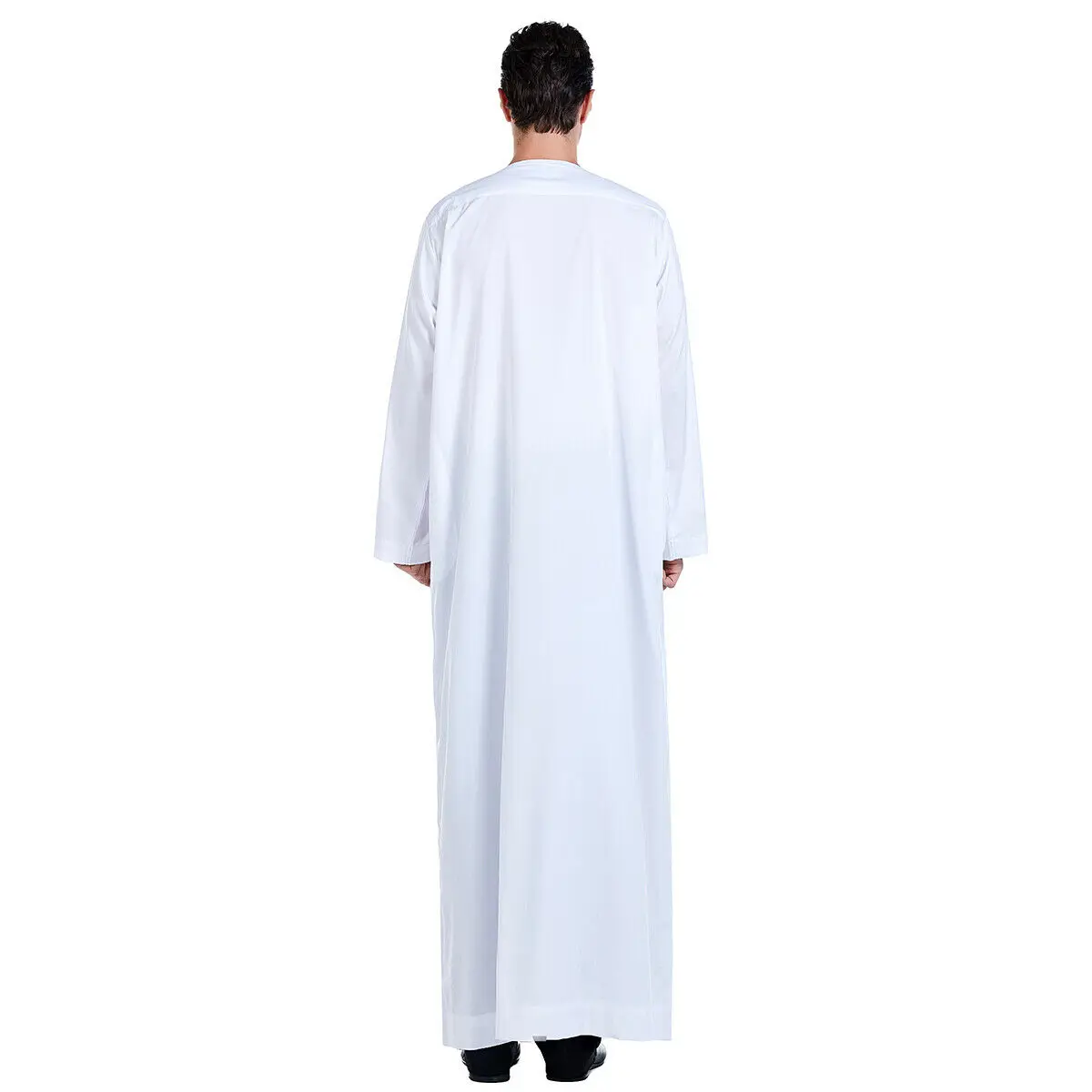 

New Men Clothing Robe Long Sleeve Saudi Arab Thobe Jubba Thoub Daffah Kaftan Middle East Islamic Thawb Jubba Abaya Muslim Dress