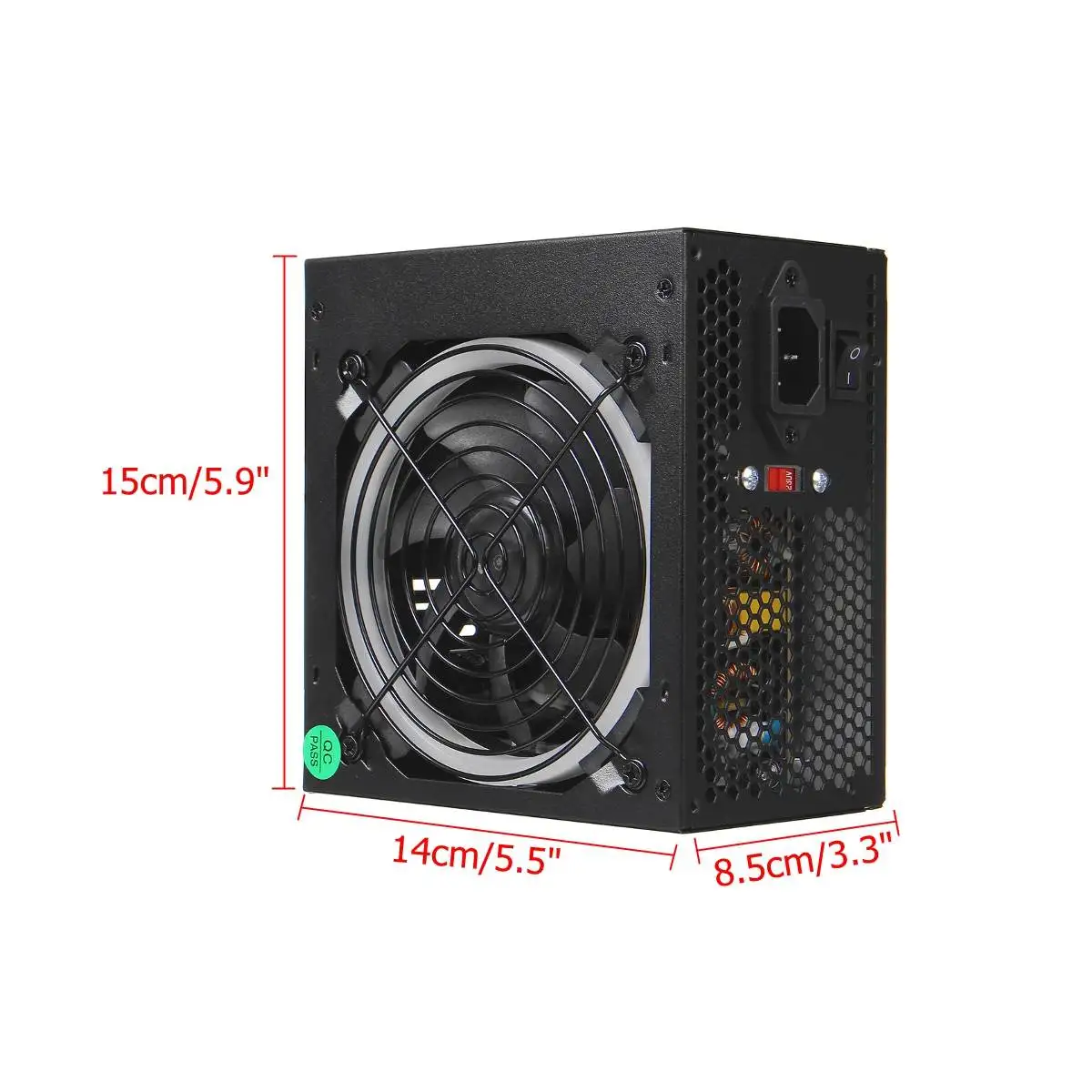 1000 Вт PFC PC источник питания 140 мм тихий светодиодный rgb вентилятор 24 Pin PCI PSU SATA 6Pin 4Pin