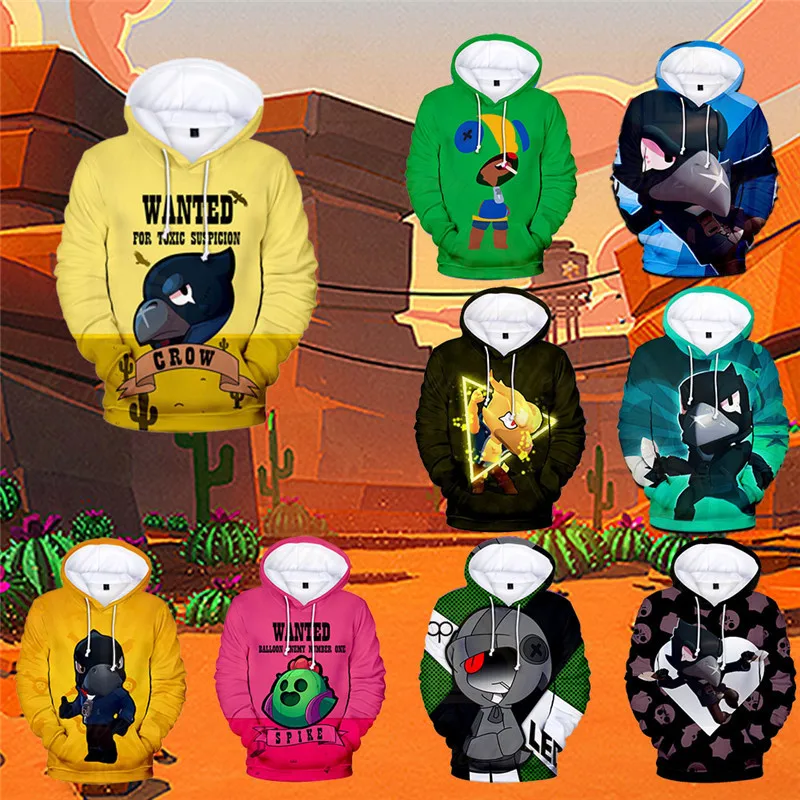 

Ship in 48 Hours Star and Crow, Shooter Boys Girls 3D PRIMO MORTIS Thin Hoodie Spike Leon Kids Game Anime Hoodie Birthday Gift