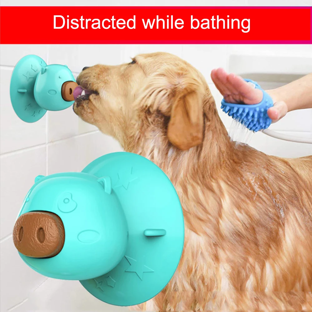 

Hot Sell Pets Dog Toys Squeeze Funny Toy Safety Rubber For Dogs Molar Chew Toys Cute Pig Sucker Licking Tray Bite-Resistant