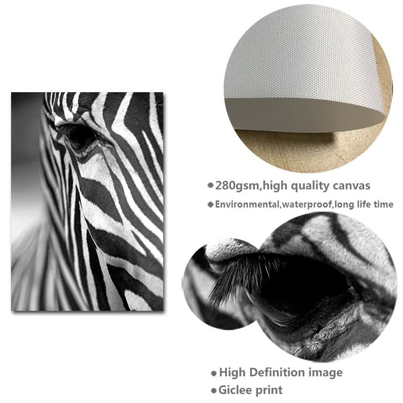 Scandinavian Style Poster Cow Lion Elephant Animal Canvas Print Wall Art Nordic Decoration Picture Painting Living Room Decor | Дом и сад