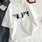 Слезы, для девушек, для женщин, футболка Эстетическая в Корейском стиле графика Harajuku футболка черного цвета с аниме manga, белая футболка одежда для женщин