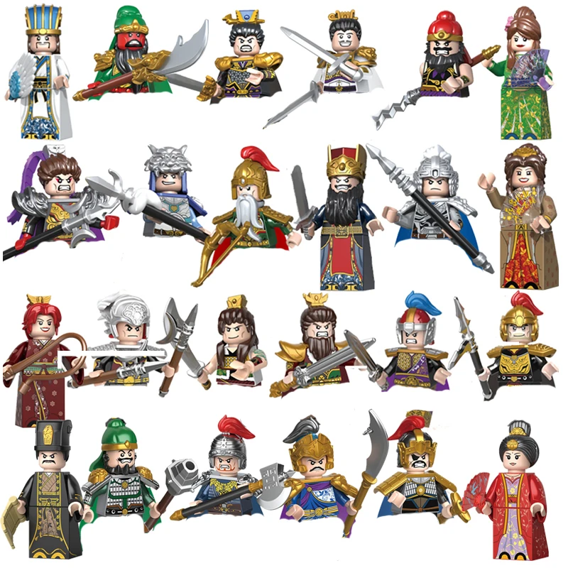 

DECOOL Courage Of The Three Kingdoms Ancient Soldiers Hero Mini Dolls Figures Building Blocks Bricks Toy For Children's Gifts