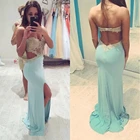 Вечерние платья без рукавов, без рукавов, на заказ, без шлейфа, для выпускного вечера, с открытой спиной, Русалка, труба, милая, сексуальная