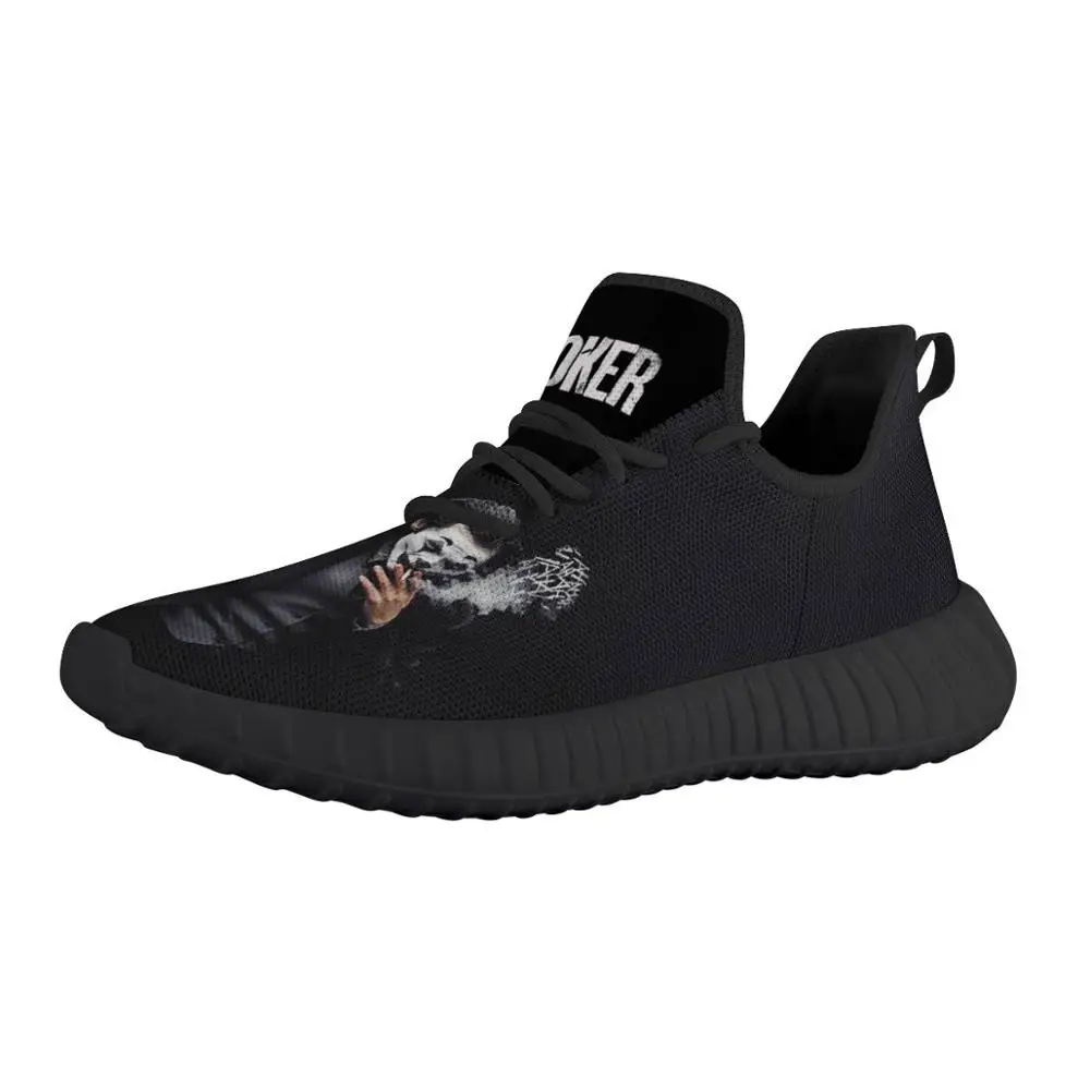 Women Custom Shoes Pattern Logo Flying Weave Men Sneakers Platform Trainers Breathable Mesh Running Joker Clown |