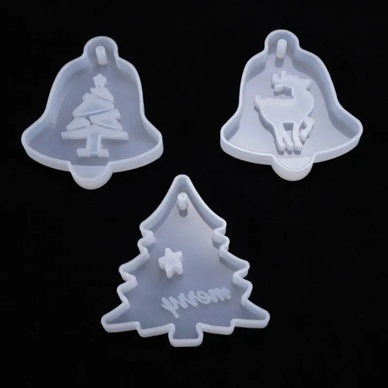

Crystal Epoxy Resin Mold Christmas Tree Elk Pendant Casting Silicone Mould Handmade DIY Crafts Jewelry Making Tools