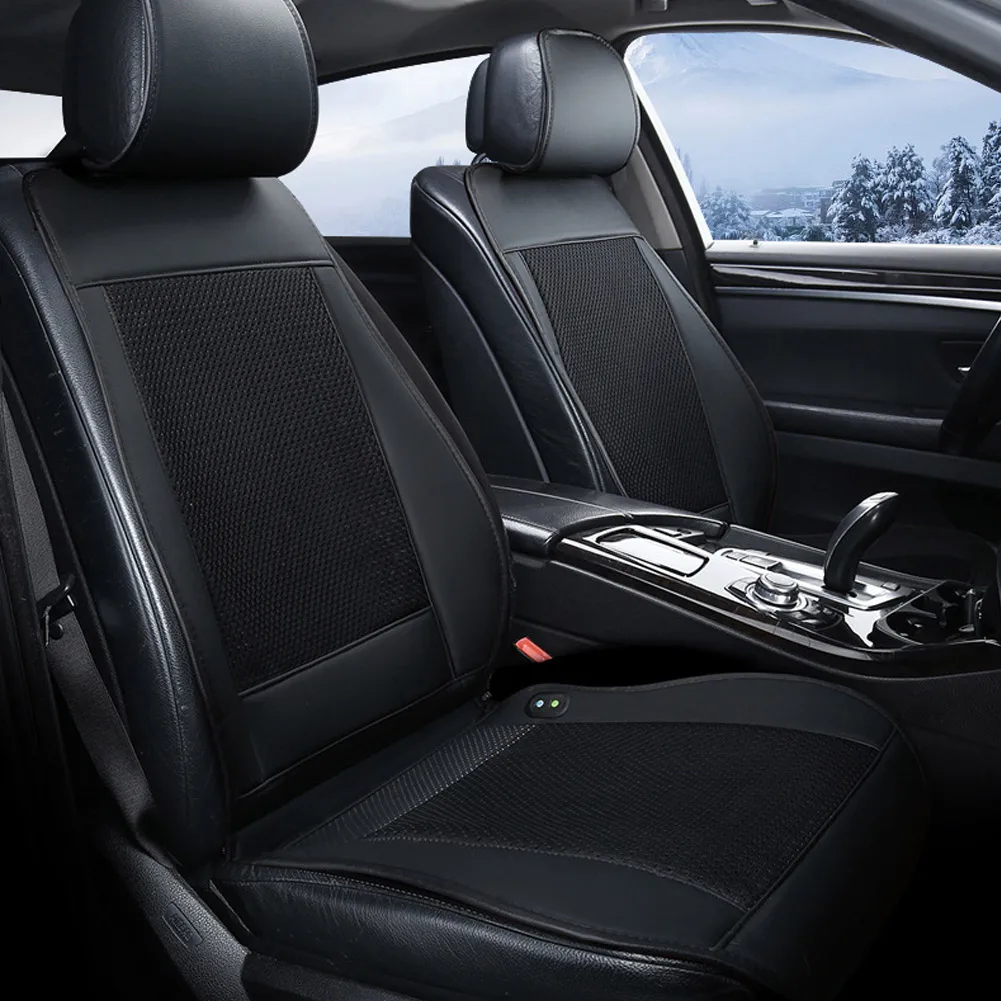 

Universal 12V Car Seat Cushion Cover Air Ventilated Fan Conditioned Cooler Pad With 4 Fan Cooling Car Seat Cooling Vest Summer