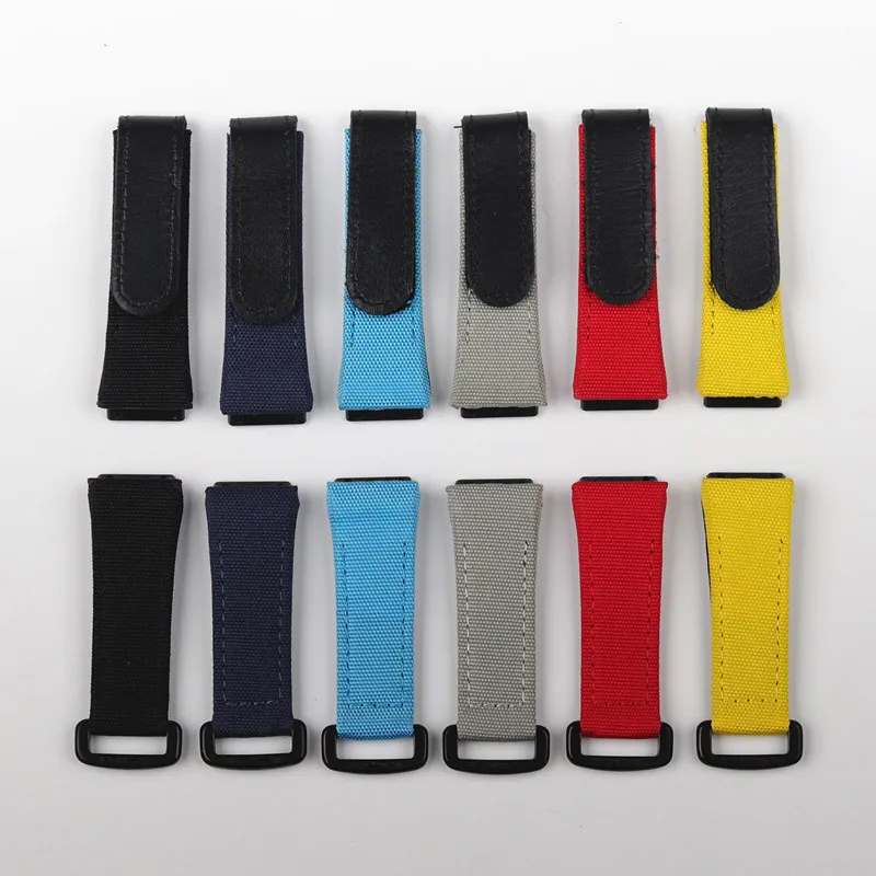 Ремешок мужской нейлоновый из натуральной кожи 25 мм | Наручные часы