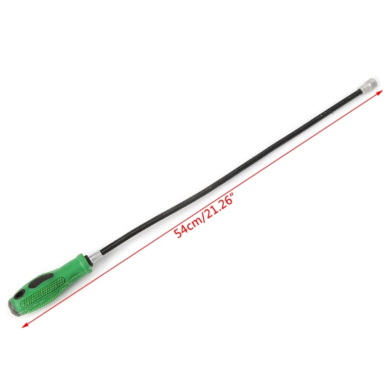

Flexible Magnetic Pick Up Tool To Pick Up Green Plastic Non-slip Handle Grabber HX6C