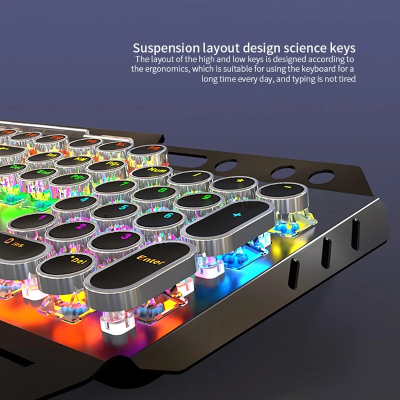 

USB-клавиатура игровая Проводная с RGB-подсветкой, 831 клавиш
