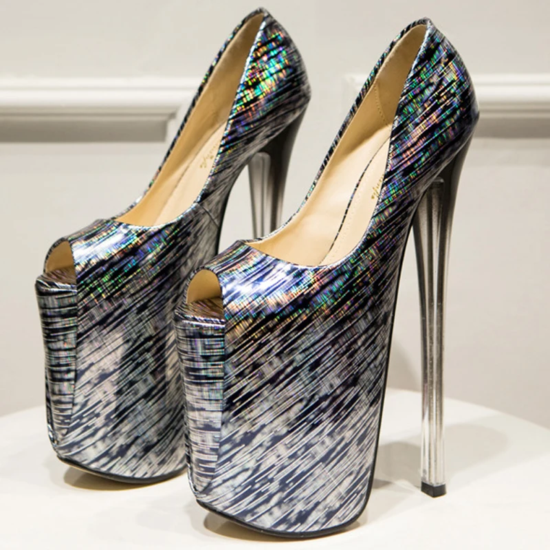 Женские туфли лодочки на очень высоком каблуке 22 см обувь для вечеринок в ночном