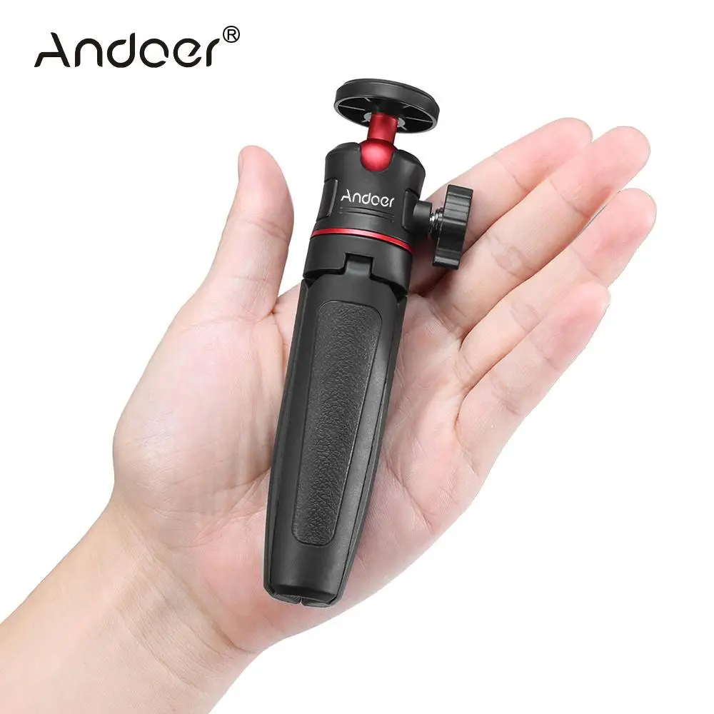 Настольный мини-штатив Andoer для фотографий с винтом 1/4 дюйма и держателем телефона