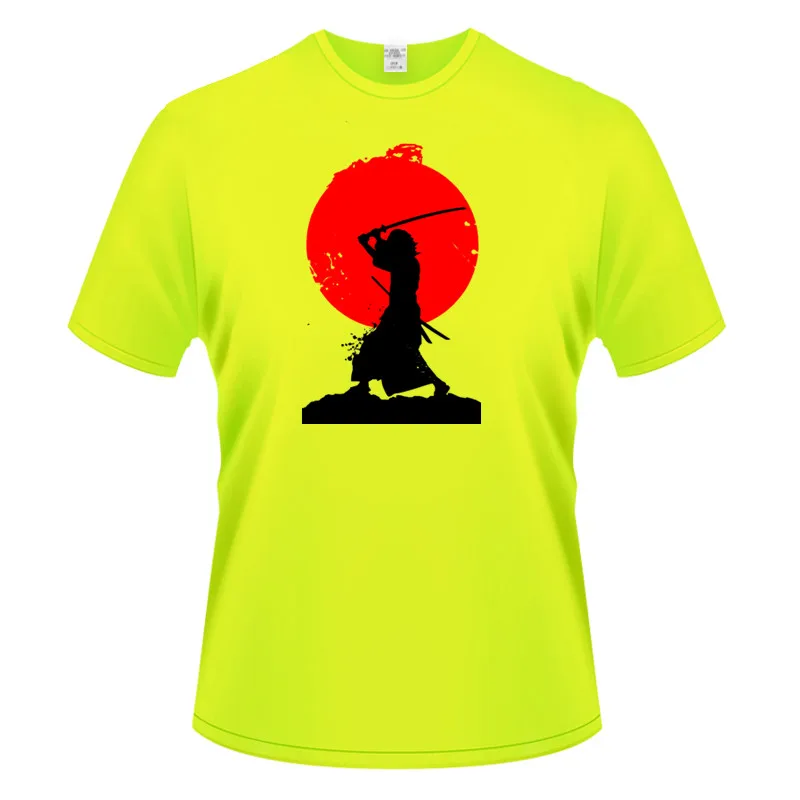 Футболка мужская с принтом воина солдата самурая из высококачественного хлопка