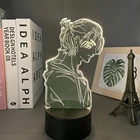 Светодиодный светильник из аниме атака на Титанов, фигурка Эрена йера 4 для спальни, декоративный ночсветильник для детей, подарок на день рождения, лампа 3d
