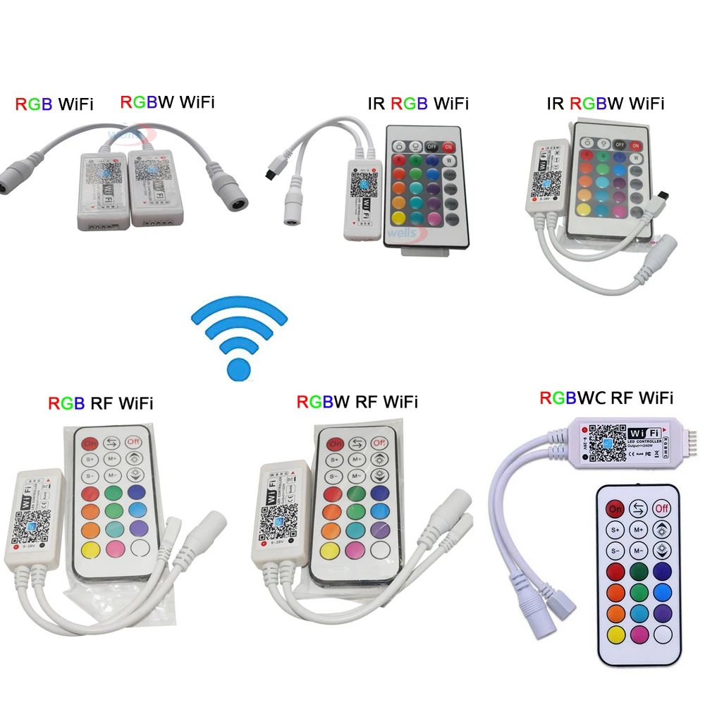 Светодиодная лента RGB RGBW RGBWC с поддержкой Wi Fi 3 канала 4 5 каналов В|Диммеры| |