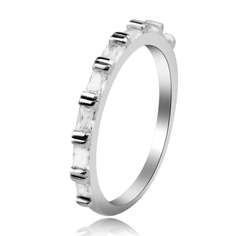 

Mixiong new 2021 spring and summer S925 sterling silver high grade full diamond row diamond ring