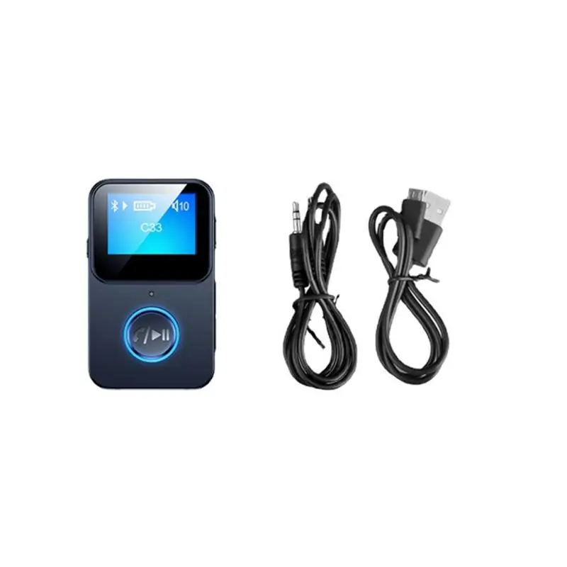 Bluetooth-приемник совместимый с 5 0 аудио беспроводной передатчик адаптер ЖК-дисплей