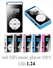 Мини Портативный usb HiFi музыкальный плеер MP3 walkman воспроизводитель MP3 плеер Поддержка Micro SD TF карта 32 Гб спортивный музыкальный медиаплеер