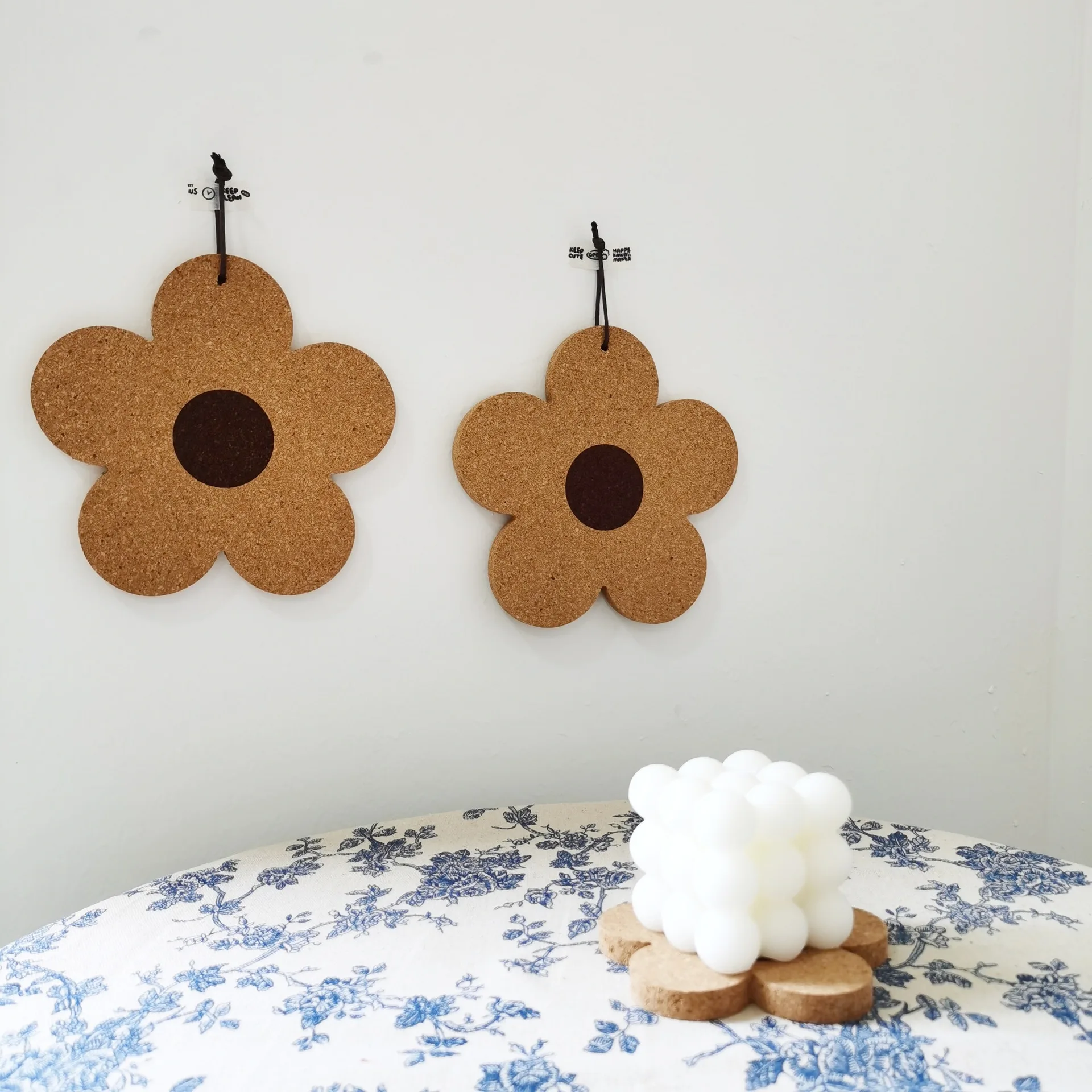 

Hanging Flower Insulation Cork Mat Table Mat Anti-scalding Cute Simple Personality Mat Bowl Mat Cork Coaster