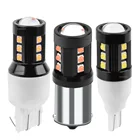 Светодиодные лампы для стоп-сигналов, 2 шт., 1156 BA15s P21W 1157 BAY15D P215 W T20 W21W 7440 W215 W 7443 T15 W16W