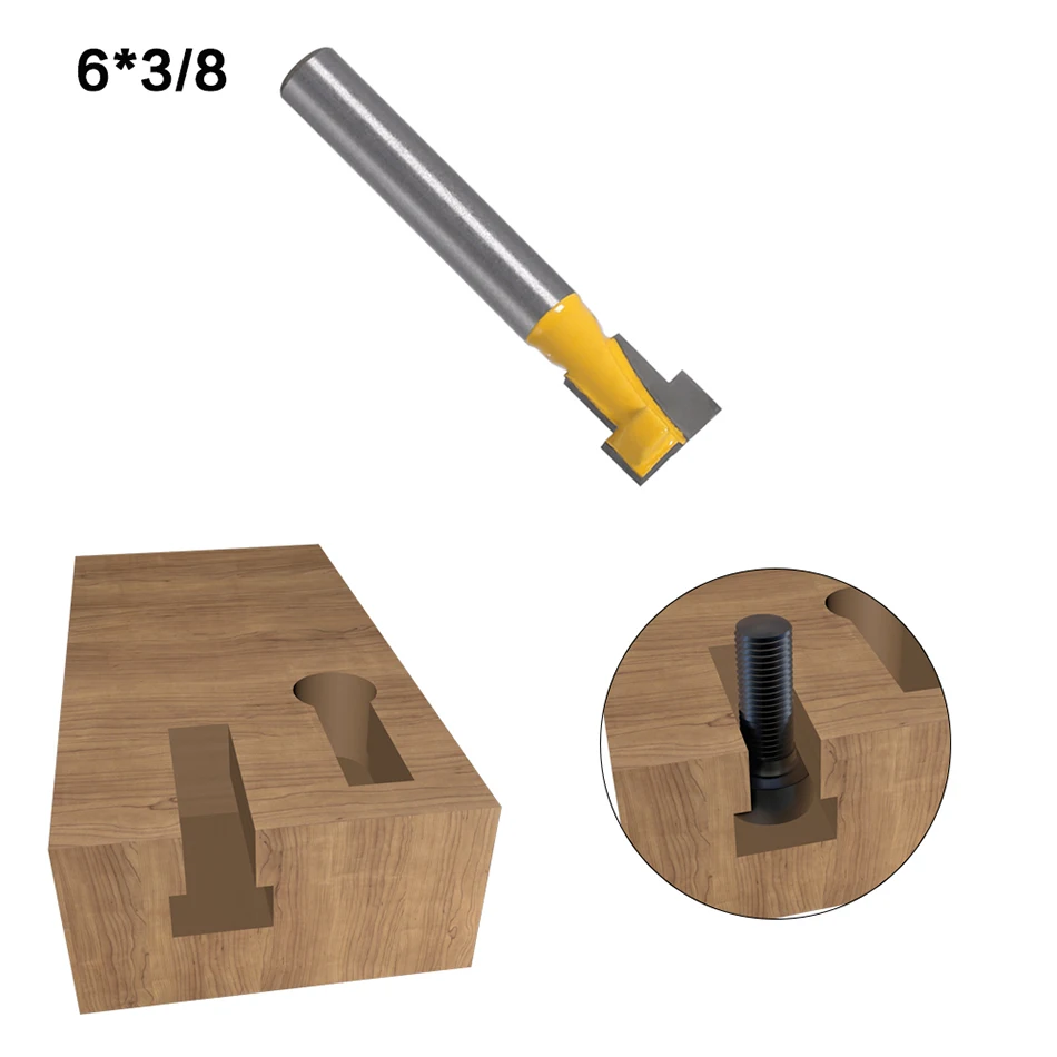 1pc6mm хвостовик Высокое качество Т-образной резец фрезы для 6 мм Hex Bot