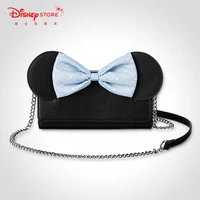 Disney Mickey Minnie Cartoon Bag Cute Women Shoulder Bag Black Messenger Bag Fashion Handbag Envelope Bag