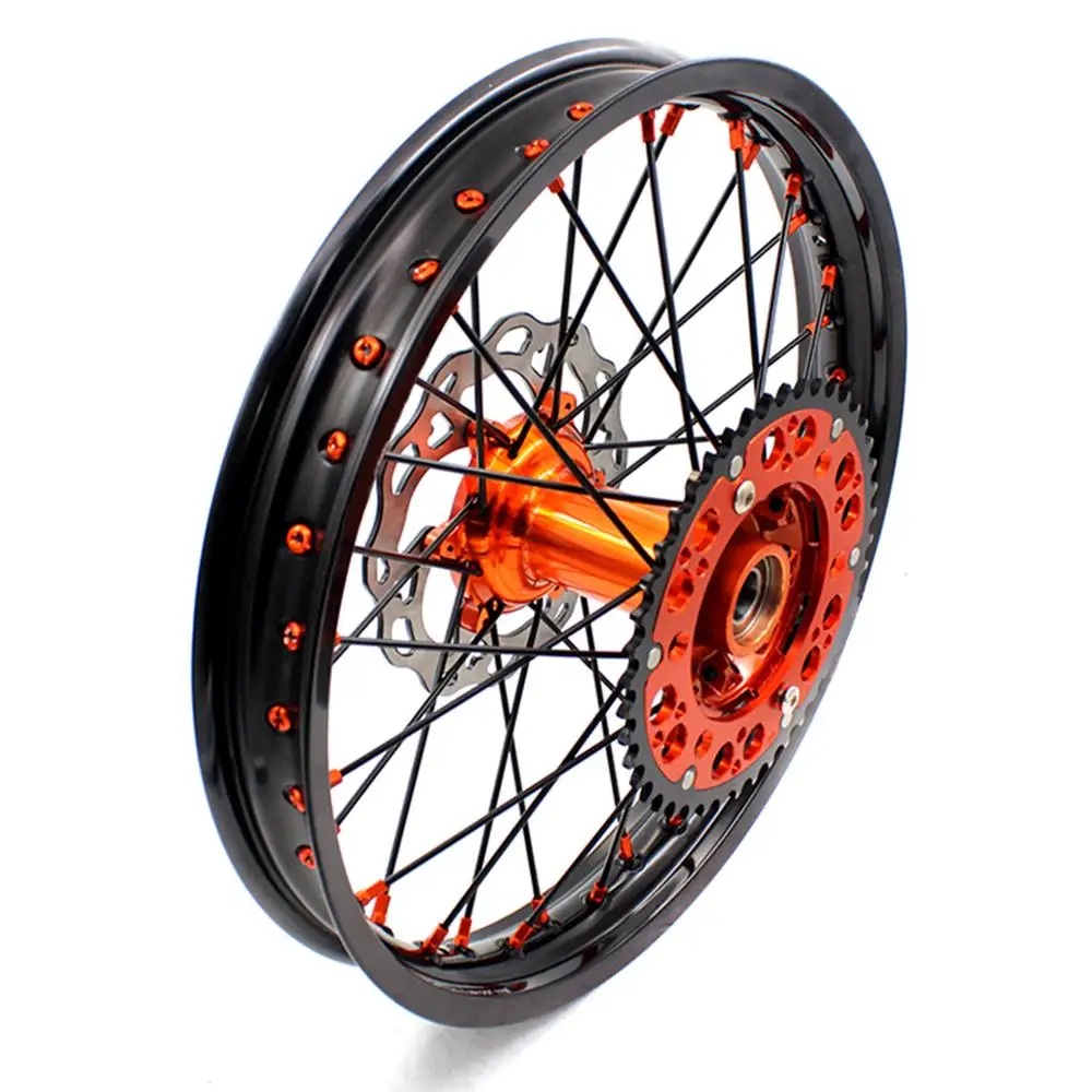KKE 21/18 комплект литых колес Enduro для мотоцикла EXC EXCF 125CC 530CC 2003 2021 обод черные