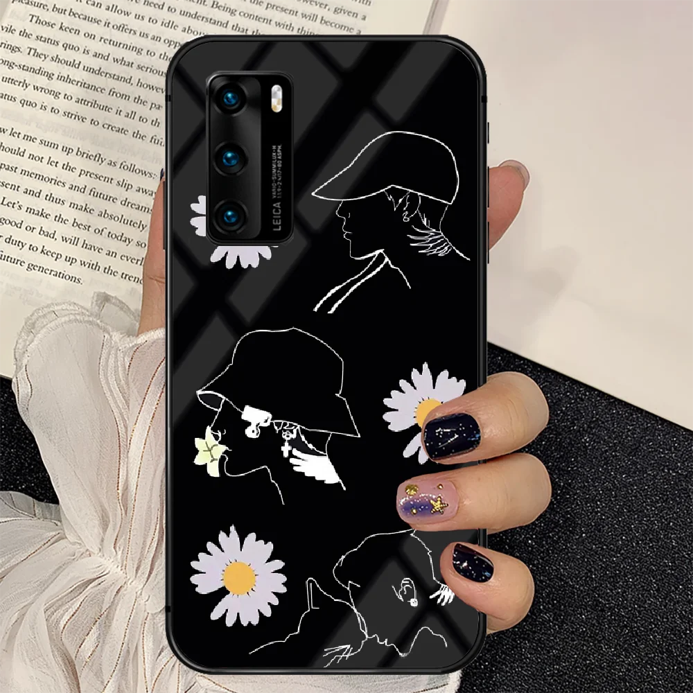 

Kpop Hot G Dragon Phone Tempered Glass Case Cover For Huawei P Nova Mate 5T 20 30 40 E Pro Lite Smart 2019 2021 Silicone Pretty