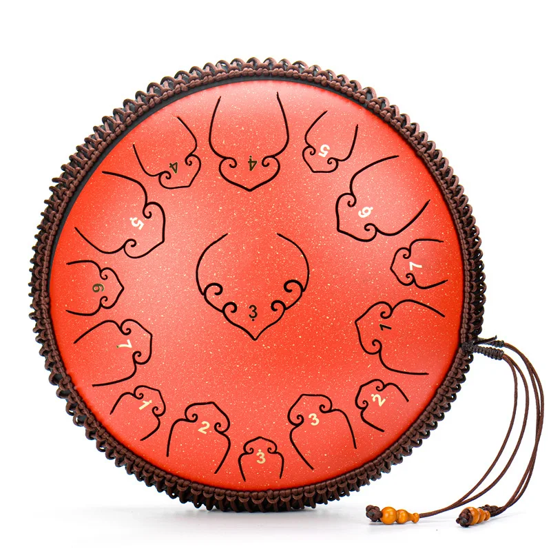 

15-tone 14-inch steel tongue drummer disc percussion instrument