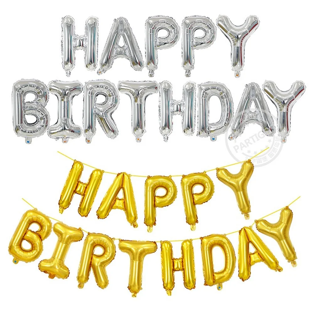 

16inch Congratulations Balloon Letters Aluminum Foil Balloon BirthdayParty Decoration Wedding Anniversary Decoration Graduation