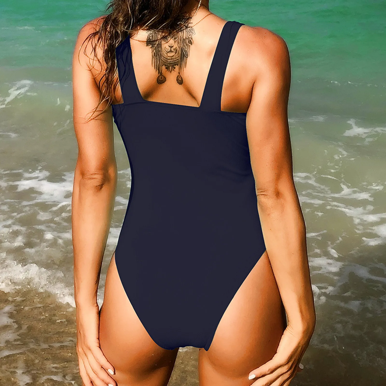 

2021 maillot de bain femme Women Solid Lace Bikini Set Push Up Swimsuit Beachwear Padded Swimwear