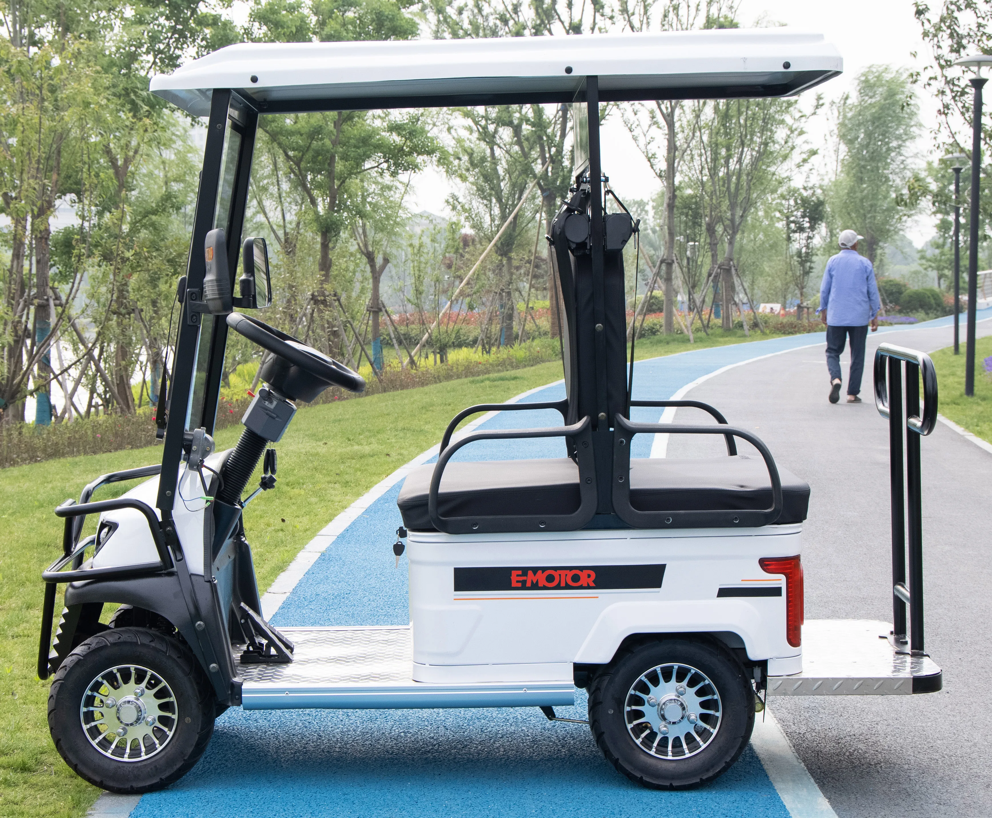 

electric golf cart folding mobility golf scooter 4 seats back to back