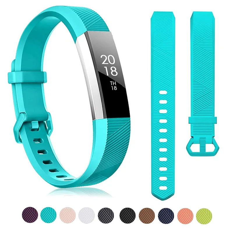 Silicone Watch Band For Fitbit Alta HR Watch Strap Band Correa Adjustable Fitness Tracker Replacement Bracelet 14 Colors